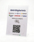 Akıllı Kolay Ödeme/IBAN Bilgileri Standı(QR/NFC Destekli)