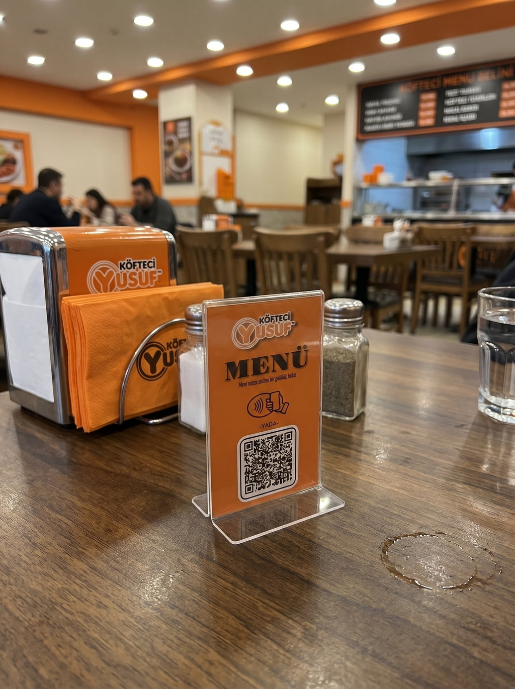 QR/NFC Destekli Menü Standı (Website DAHİL)
