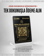Akıllı Kolay Ödeme/IBAN Bilgileri Standı(QR/NFC Destekli)