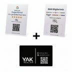 3'lü İşletme Seti: Akıllı IBAN Standı, Google Yorum Standı ve Dijital Kartvizit (NFC + QR)